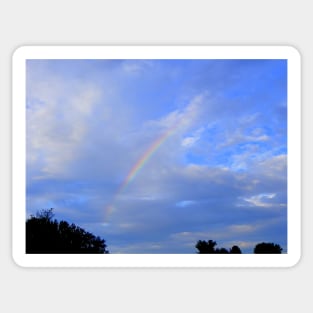 Inspirational Rainbow Photograph Hope, Faith & Believe in Positive Outcomes Rainbows Sticker